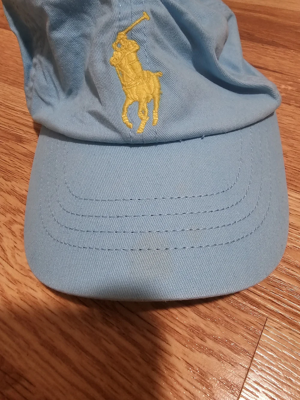 Polo by Ralph Lauren Kids Blue Baseball Cap with Yellow Logo